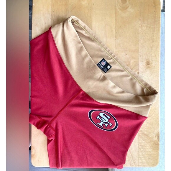 San Francisco 49ers Football Women's Size Medium NFL Scarlet Gradient Leggings - Picture 5 of 9